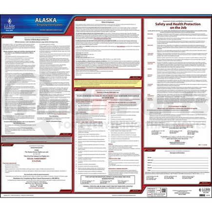 JJ Keller 44330 2021 Alaska & Federal Labor Law Posters - State Only Poster (English)