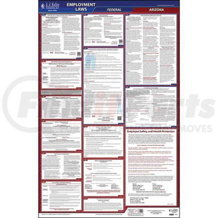 JJ Keller 44085 2021 Arizona & Federal Labor Law Posters - All-In-One State & Federal Poster (English)