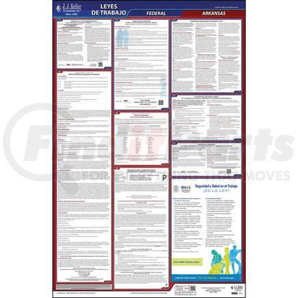 JJ Keller 45071 2021 Arkansas & Federal Labor Law Posters - All-In-One State & Federal Poster (Spanish)