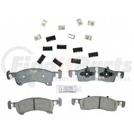Raybestos ATD934C Disc Brake Pad Set Brake Parts Inc Raybestos AT Overstock Ceramic Disc Brake Pad Set