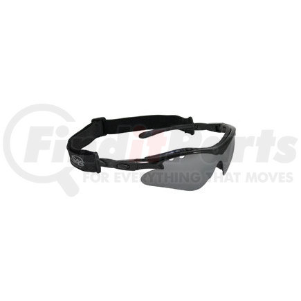 5512-04 by SAS SAFETY CORP - Black Frame Vulcan™ Safety Glasses with Mirror Lens