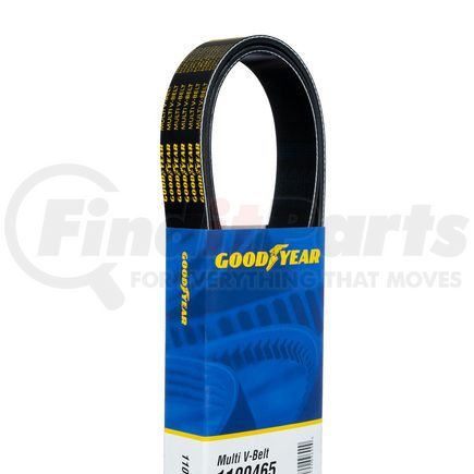 1100640 by GOODYEAR BELTS - Serpentine Belt - Multi V-Belt, 64 in. Effective Length, Polyester