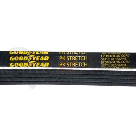 S040233 by GOODYEAR BELTS - Serpentine Belt - Stretch Belt Multi V-Belt, 30.8 in. Effective Length, Nylon