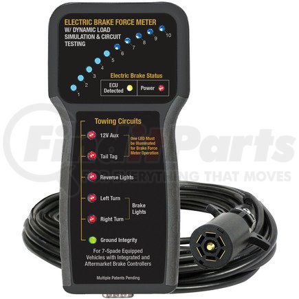 9107A by INNOVATIVE PRODUCTS OF AMERICA - Electric Brake Force Meter w/ Dynamic Load Simulation and Circuit Testing, ABS Plastic, PVC Coated Wire