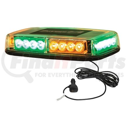 8891049 by BUYERS PRODUCTS - 11in. Rectangular Multi-Mount Amber/Green LED Mini Light Bar