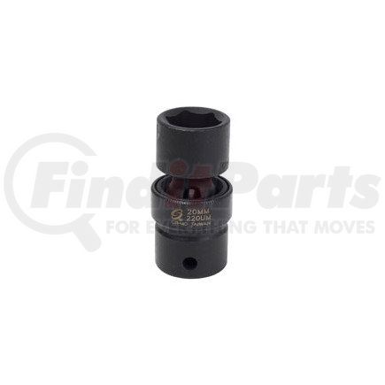Sunex Tools 220UM 1/2" Dr Universal Impact Socket, 20mm