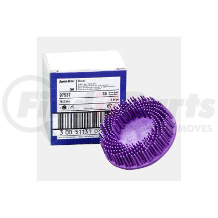 7537 by 3M - Scotch-Brite™ Roloc™ Body Man's Bristle Disc 3 in 36 3 per inner