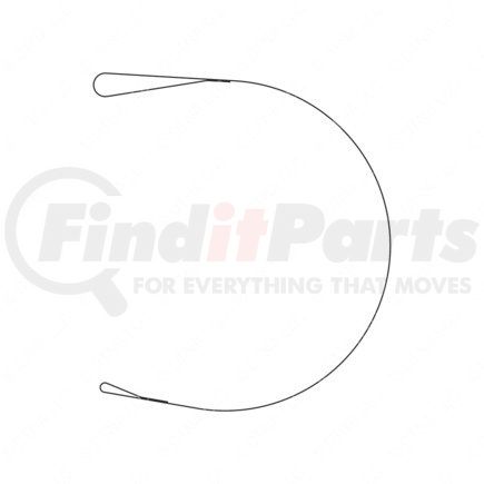 03-38548-006 by FREIGHTLINER - 25 in. Steel Fuel Tank Strap, Side Mount, Plain