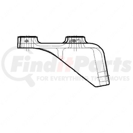 01-22934-001 by FREIGHTLINER - Engine Support Bracket - Rear, Flywheel, P2, Right Hand