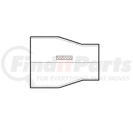 01-23274-000 by FREIGHTLINER - Intercooler Hose Adapter - Silicone, 100 psi Burst Pressure