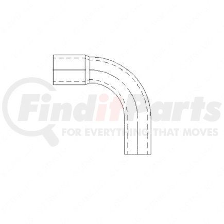 01-24993-000 by FREIGHTLINER - Engine Oil Filler Tube - Synthetic Rubber