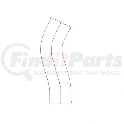 01-26465-000 by FREIGHTLINER - Intercooler Pipe - Right Side, Aluminized Steel