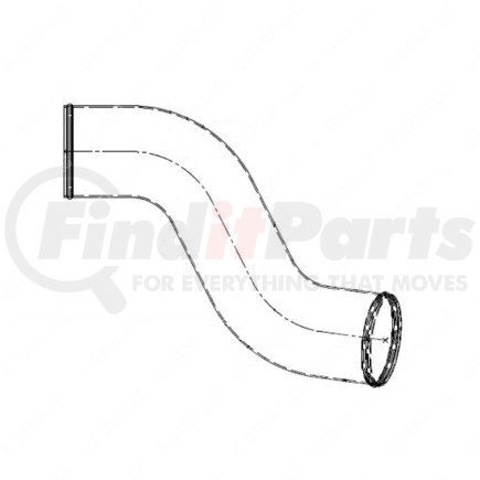 01-32946-000 by FREIGHTLINER - Intercooler Tube - Formed, S60 T3 49, Right Hand Side