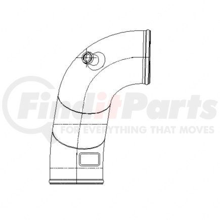 03-35436-000 by FREIGHTLINER - Engine Air Intake Tube - Molded, S60