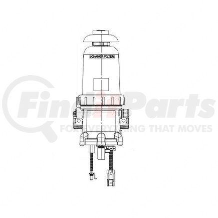 03-40571-007 by FREIGHTLINER - Fuel Water Separator - Davco 382, 12 Volt, 195 Watt, Wif, 7 Micron