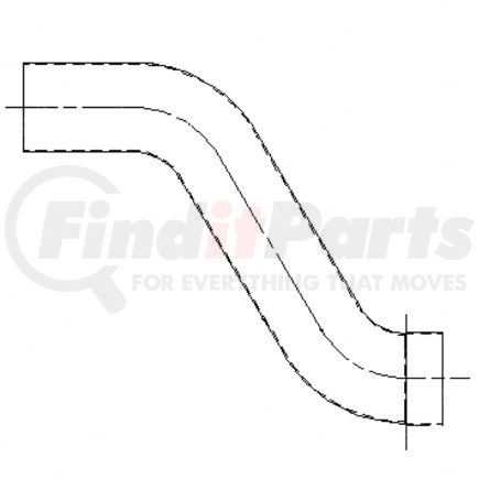 04-13973-000 by FREIGHTLINER - Exhaust Pipe - 5 in. Inside/Outside Diameter, Offset