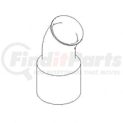 04-21856-000 by FREIGHTLINER - Exhaust Pipe - Outlet, Cargo