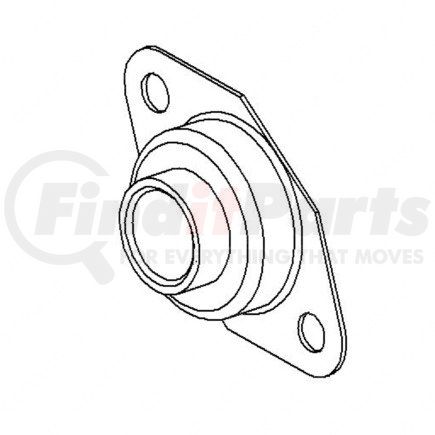 12-16522-000 by FREIGHTLINER - Multi-Purpose Bearing - 1 Inch, Flange Mount