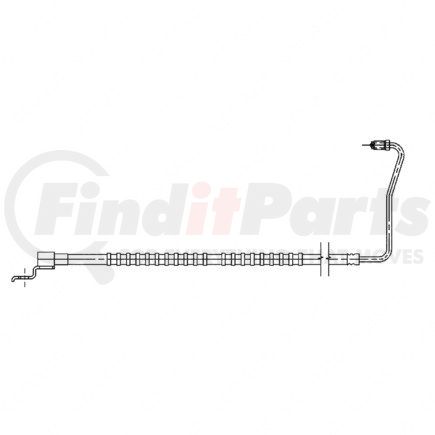 12-17116-000 by FREIGHTLINER - Brake Hydraulic Hose and Line Assembly - Rear, Steel, Zinc Plated