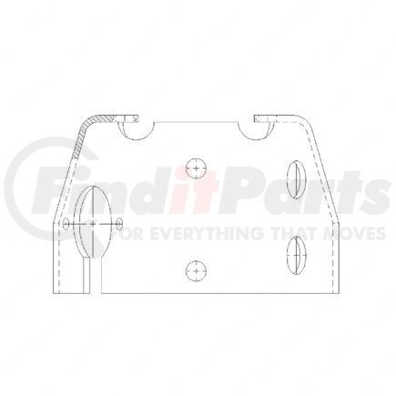 12-14068-001 by FREIGHTLINER - Multi-Purpose Bracket - Mounting, Hose