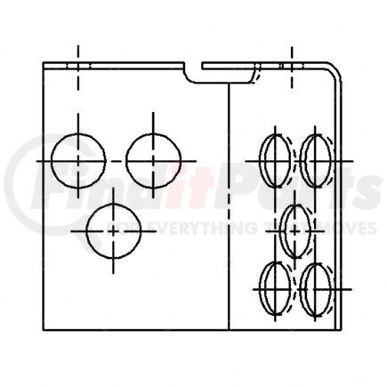 12-14681-001 by FREIGHTLINER - Air Brake Air Line Junction Box Bracket