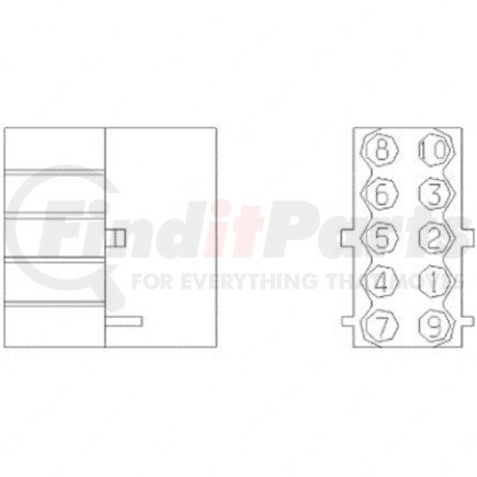 06-42557-002 by FREIGHTLINER - PLUG-10CAV,JPTS,ETN25