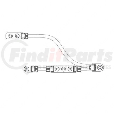 06-90626-000 by FREIGHTLINER - Battery Jumper Cable - In Rail, 3 Battery, Negative, Thread