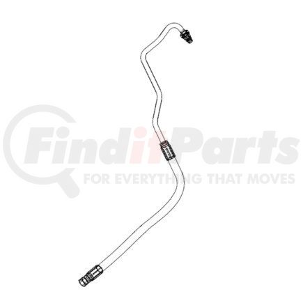 14-17533-000 by FREIGHTLINER - Power Steering Pressure Hose - 2000 psi Max. OP, Steel Tube Material