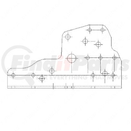 15-16418-005 by FREIGHTLINER - EXTN FRM FRONT RH RUBB