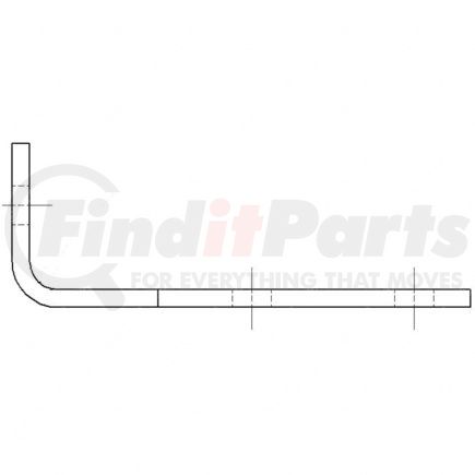 15-20214-000 by FREIGHTLINER - Suspension Crossmember Bracket - Steel, 221.4 mm x 206.4 mm, 7.94 mm THK