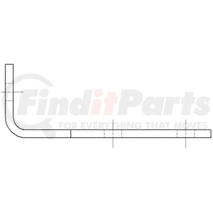 15-20214-000 by FREIGHTLINER - Suspension Crossmember Bracket - Steel, 221.4 mm x 206.4 mm, 7.94 mm THK