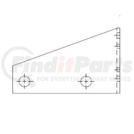 16-13457-002 by FREIGHTLINER - Leveling Valve Linkage Bracket - Left Hand, Mounting Angle, Air Liner