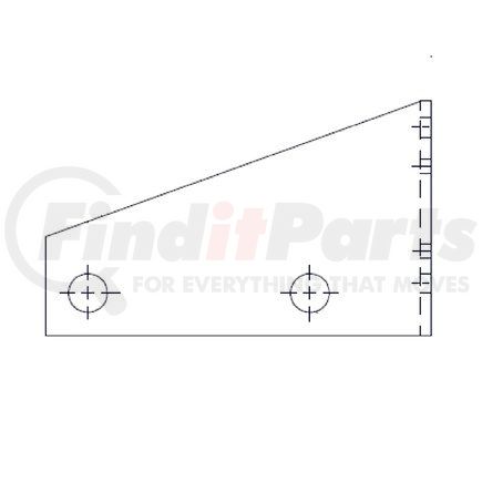 Freightliner 16-13457-002 Leveling Valve Linkage Bracket Leveling Valve Linkage Bracket - Left Hand, Mounting Angle, Air