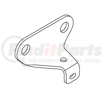 17-12474-002 by FREIGHTLINER - Torsion Bar Mount Bracket - End, Fixed, Lower, Left