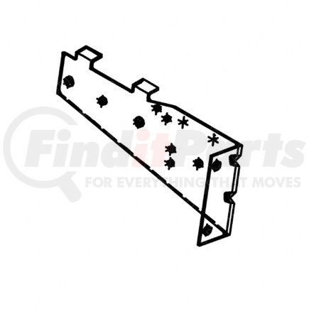 17-12509-001 by FREIGHTLINER - Fender Splash Shield Mounting Bracket