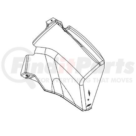 17-12867-004 by FREIGHTLINER - Fender Splash Shield