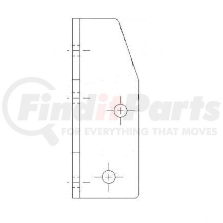 15-13621-005 by FREIGHTLINER - BRACKET X/M OVERSLUNG RH