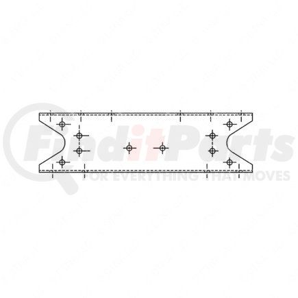 15-14216-000 by FREIGHTLINER - Suspension Crossmember - Rear Suspension, C-Channel