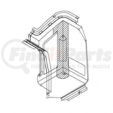 18-32246-001 by FREIGHTLINER - CAB INET SIDE CTR RH