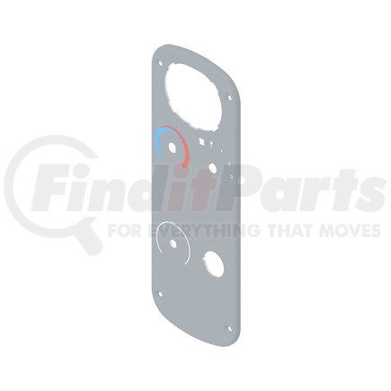 22-46623-030 by FREIGHTLINER - Sleeper Bunk Panel - Aluminum, Shadow Gray, 323 mm x 120 mm, 2.03 mm THK