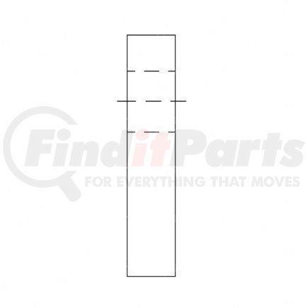 21-25255-000 by FREIGHTLINER - SPACER BUMPER .500