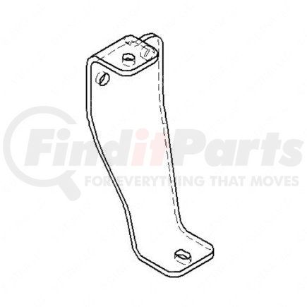 21-26437-001 by FREIGHTLINER - Bumper Bracket - Bolt-On Extension, Right Hand