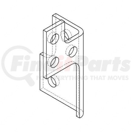 21-27625-001 by FREIGHTLINER - Bumper Bracket - Split, 111 Bbc, Right Hand