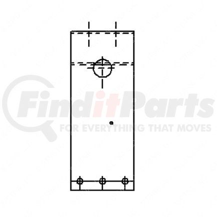 22-28374-000 by FREIGHTLINER - Utility Light Bracket - Backup Light, Polished