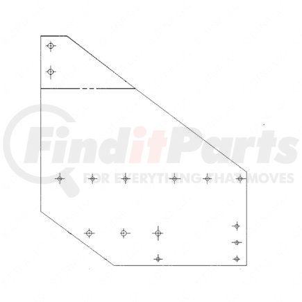 22-34482-000 by FREIGHTLINER - Sleeper Fairing Extender Bracket - Fairing, Rear Support, Left Hand