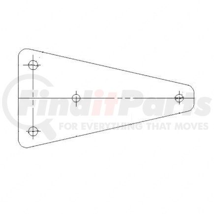 22-34793-000 by FREIGHTLINER - Cab Extender Fairing Mounting Bracket - Fairing, Cab Extender, Left Upper / Bridge Panel Fld, Non Sleeper