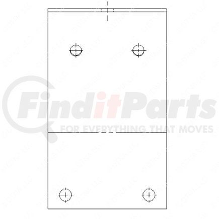 22-35899-003 by FREIGHTLINER - Roof Air Deflector Mounting Bracket - Support