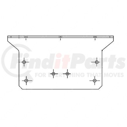 22-41343-000 by FREIGHTLINER - Chassis Wiring Harness Bracket - Tread Plate, Outboard