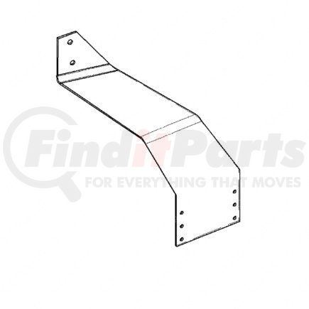 22-43640-000 by FREIGHTLINER - Roof Air Deflector Mounting Bracket - Fairing, Mid Roof, Rear, Left Hand