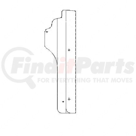 22-43731-000 by FREIGHTLINER - Truck Cab Side Extender